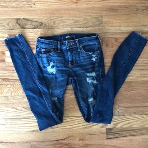Hollister ripped jeans, 1, super skinny